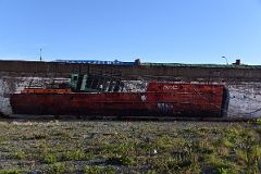 11A Mural Of The Steamship Amadeo That Was Beached In 1932 On Building Wall Along Avenida Costanera Waterfront Area Of Punta Arenas Chile.jpg